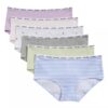 Cotton Stretch-Hipster för flickor, 6-pack Cotton Stretch-Hipster för flickor, 6-pack