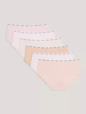 Cotton Stretch-Hipster för flickor, 6-pack Cotton Stretch-Hipster för flickor, 6-pack