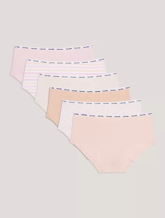 Cotton Stretch-Hipster för flickor, 6-pack Cotton Stretch-Hipster för flickor, 6-pack