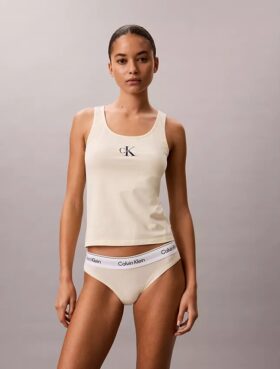Cotton Stretch loungetopp i bomull