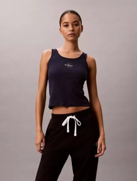 Cotton Stretch loungetopp i bomull