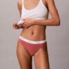 Cotton Stretch-ribbad Thong Cotton Stretch-ribbad Thong