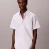 Cotton Stretch-skjorta med smala ränder och knappar Cotton Stretch-skjorta med smala ränder och knappar