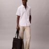 Cotton Stretch-skjorta med smala ränder och knappar Cotton Stretch-skjorta med smala ränder och knappar