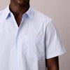 Cotton Stretch-skjorta med smala ränder och knappar Cotton Stretch-skjorta med smala ränder och knappar