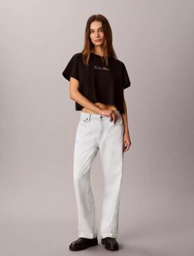 Cotton Stretch-tröja i boxig modell med Pride-motiv