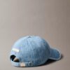Denim-baseballkeps med emblem-logotyp över hela ytan Denim-baseballkeps med emblem-logotyp över hela ytan