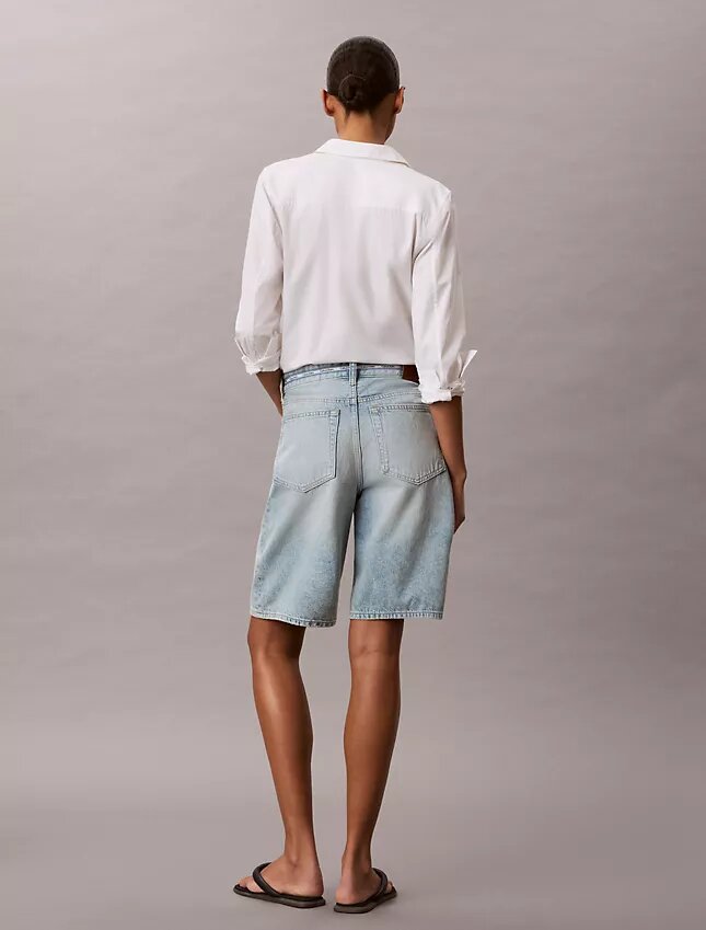 Denim Bermudashorts med logotyp Denim Bermudashorts med logotyp