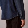 Denim Overshirt med Monogram över hela plagget i 90-talsstil Denim Overshirt med Monogram över hela plagget i 90-talsstil
