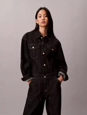 Denim Trucker Jacket för det kinesiska nyåret
