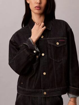 Denim Trucker Jacket för det kinesiska nyåret