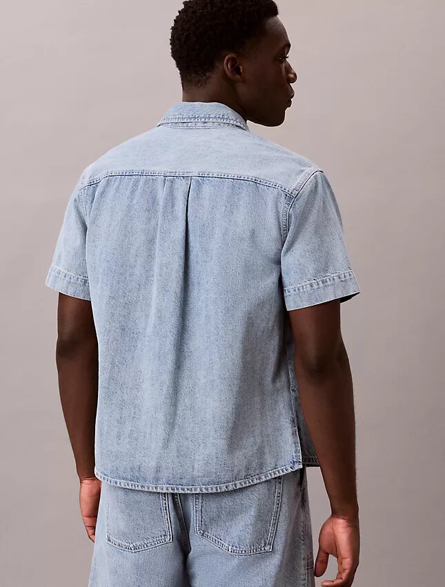 Denim Utility Shirt med knappar Denim Utility Shirt med knappar