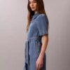 Denimklänning med bälte Denimklänning med bälte