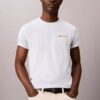 Diner Calvin Klein T-shirt med grafiskt logo Diner Calvin Klein T-shirt med grafiskt logo