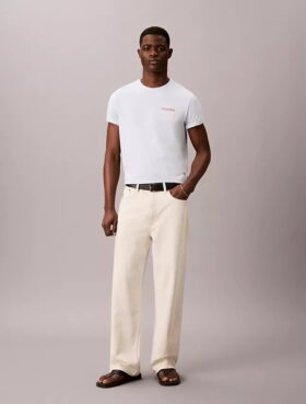Diner Calvin Klein T-shirt med grafiskt logo