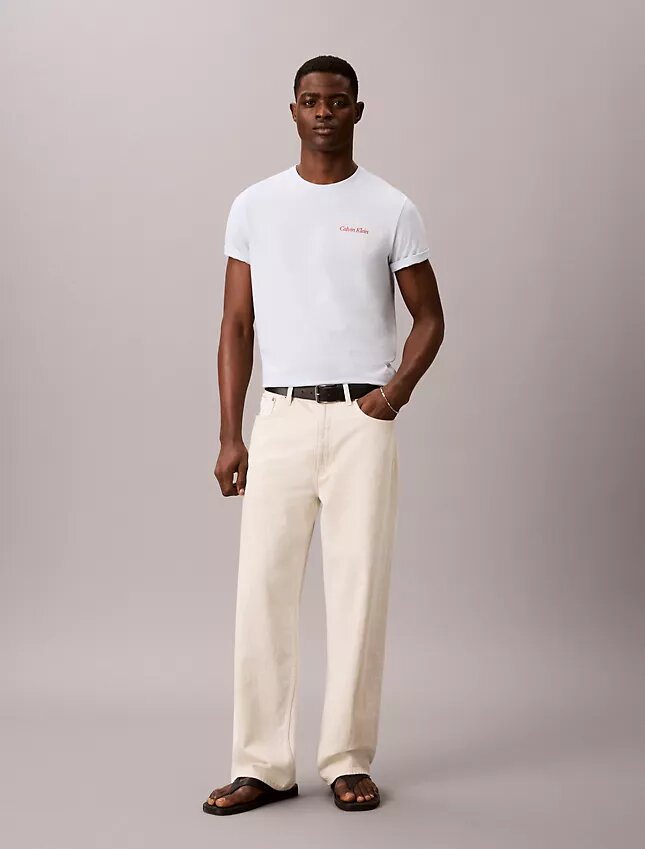 Diner Calvin Klein T-shirt med grafiskt logo Diner Calvin Klein T-shirt med grafiskt logo