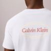 Diner Calvin Klein T-shirt med grafiskt logo Diner Calvin Klein T-shirt med grafiskt logo