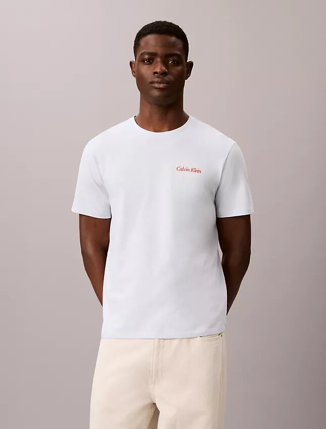 Diner Calvin Klein T-shirt med grafiskt logo Diner Calvin Klein T-shirt med grafiskt logo