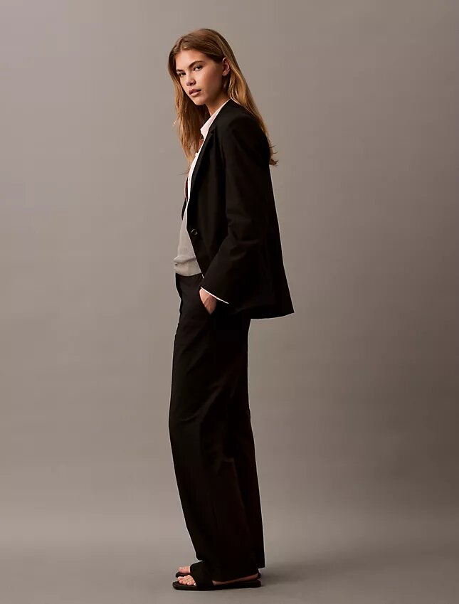 Eleganta raka byxor med stretch Eleganta raka byxor med stretch