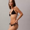 Enfärgad bikini-underdel med knytband i sidorna Enfärgad bikini-underdel med knytband i sidorna