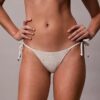 Enfärgad bikini-underdel med knytband i sidorna Enfärgad bikini-underdel med knytband i sidorna