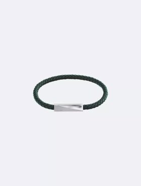 Fasat ID-läderarmband