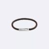 Fasat ID-läderarmband