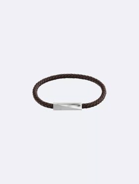 Fasat ID-läderarmband