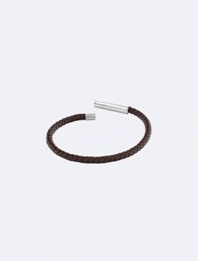 Fasat ID-läderarmband