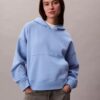 Fleece-hoodie med arkivlogotyp