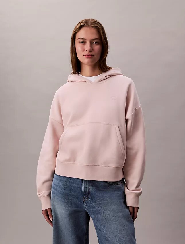 Fleece-hoodie med arkivlogotyp Fleece-hoodie med arkivlogotyp