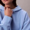 Fleece-hoodie med arkivlogotyp
