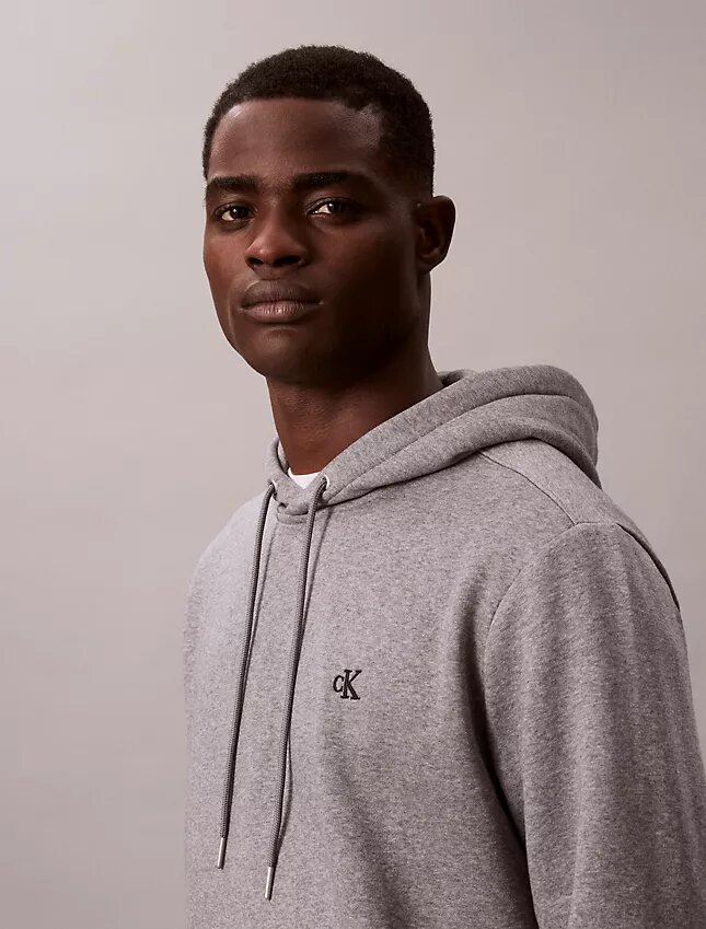 Fleece-hoodie med arkivlogotyp Fleece-hoodie med arkivlogotyp
