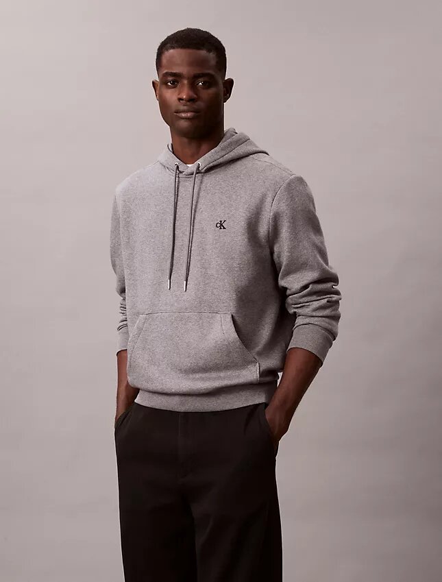 Fleece-hoodie med arkivlogotyp Fleece-hoodie med arkivlogotyp