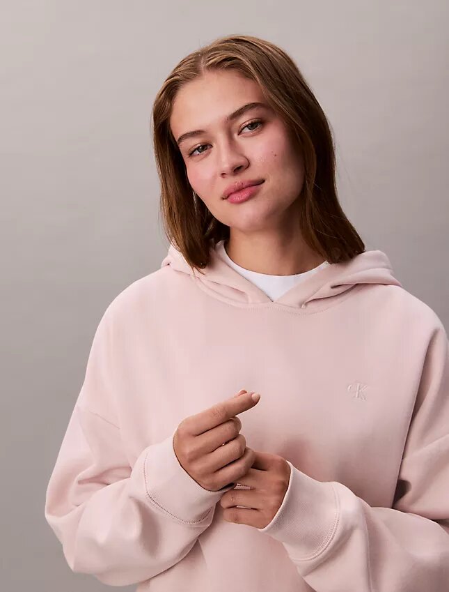 Fleece-hoodie med arkivlogotyp Fleece-hoodie med arkivlogotyp