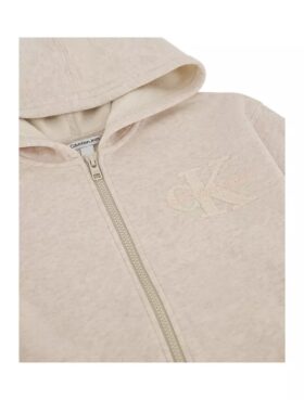 Fleece-hoodie med dragkedja för flickor Fleece-hoodie med dragkedja för flickor