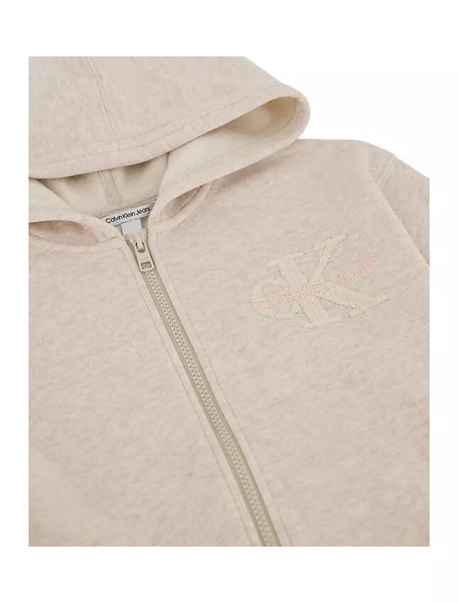 Fleece-hoodie med dragkedja för flickor Fleece-hoodie med dragkedja för flickor