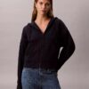 Fleece-hoodie med dragkedja och Monogram Fleece-hoodie med dragkedja och Monogram