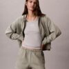 Fleece-hoodie med dragkedja och Monogram Fleece-hoodie med dragkedja och Monogram