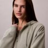 Fleece-hoodie med dragkedja och Monogram Fleece-hoodie med dragkedja och Monogram