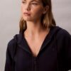 Fleece-hoodie med dragkedja och Monogram Fleece-hoodie med dragkedja och Monogram