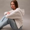 Fleece-hoodie med dragkedja och Monogram Fleece-hoodie med dragkedja och Monogram