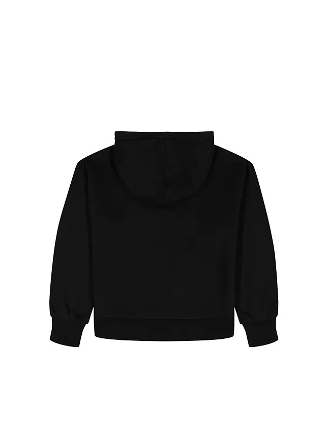 Fleece-hoodie med logotyp för flickor Fleece-hoodie med logotyp för flickor