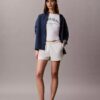 Fleece-shorts med arkivlogotyp