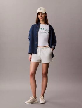Fleece-shorts med arkivlogotyp Fleece-shorts med arkivlogotyp
