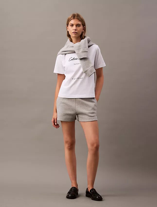Fleece-shorts med arkivlogotyp Fleece-shorts med arkivlogotyp