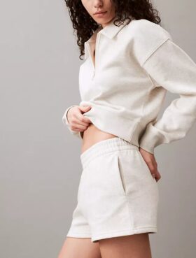 Fleece-shorts med arkivlogotyp