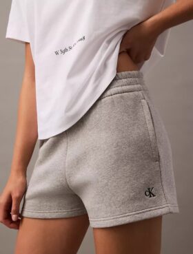 Fleece-shorts med arkivlogotyp