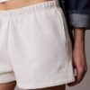 Fleece-shorts med arkivlogotyp