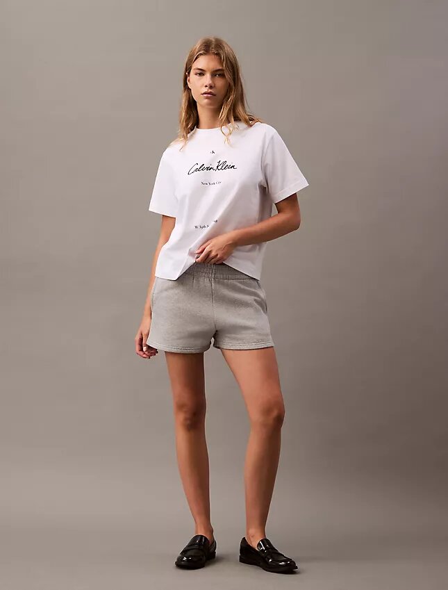Fleece-shorts med arkivlogotyp Fleece-shorts med arkivlogotyp